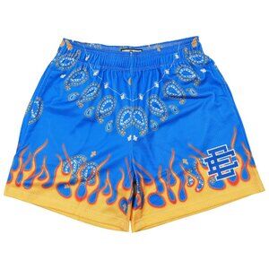 Eric Emanuel EE Basic Shorts Blue Paisley Flame
